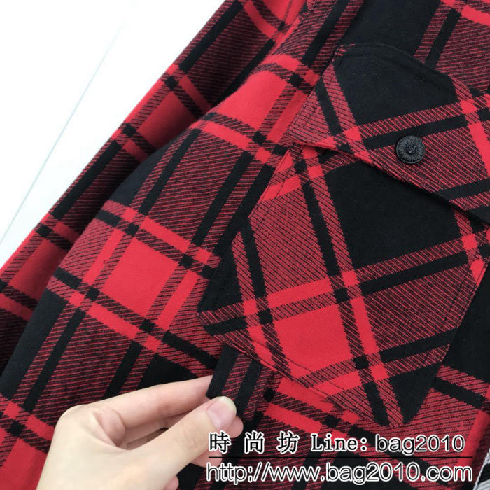 OFF-white18fw 代購級別 格子襯衫 情侶款 ydi1106